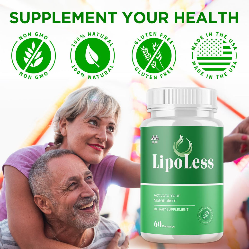 (3 Pack) LipoLess Capsules, Official Lipo Less Supplement Pills with All Natural Ingredients, Advanced Formula for Optimal Health Support with Premium Vitamins for Active Women & Men (180 Capsules) - TrustMedUSA