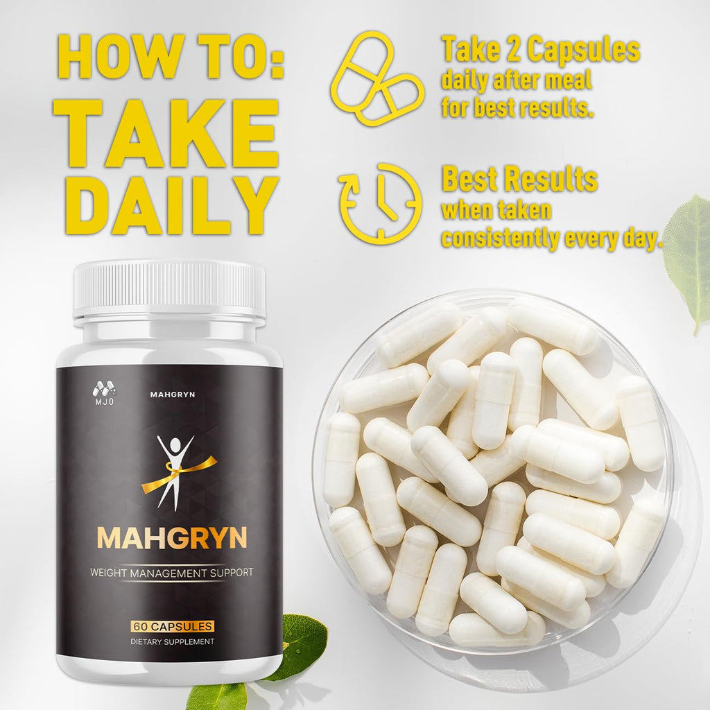 (3 Pack) Mahgryn Capsules, Official Mahgryn Pills with All Natural Ingredients, Advanced Overall Health and Wellness Vitamin Supplement Formula for Maximum Strength Multivitamin Support (180 Capsules) - TrustMedUSA