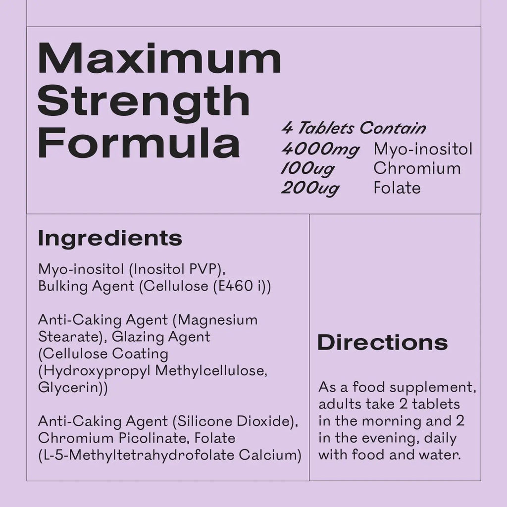 3 Pack of MyOva Myoplus - Natural Female Support Supplement for PCOS - 4000mg Myo - TrustMedUSA