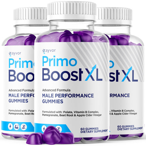 (3 Pack) Primo Boost XL Gummies, Official Primo Boost XL Gummys with All Natural Ingredients, Advanced PrimoBoost Health & Wellness Formula with Max Strength Active Lifestyle Vitamins (180 Gummies) - TrustMedUSA