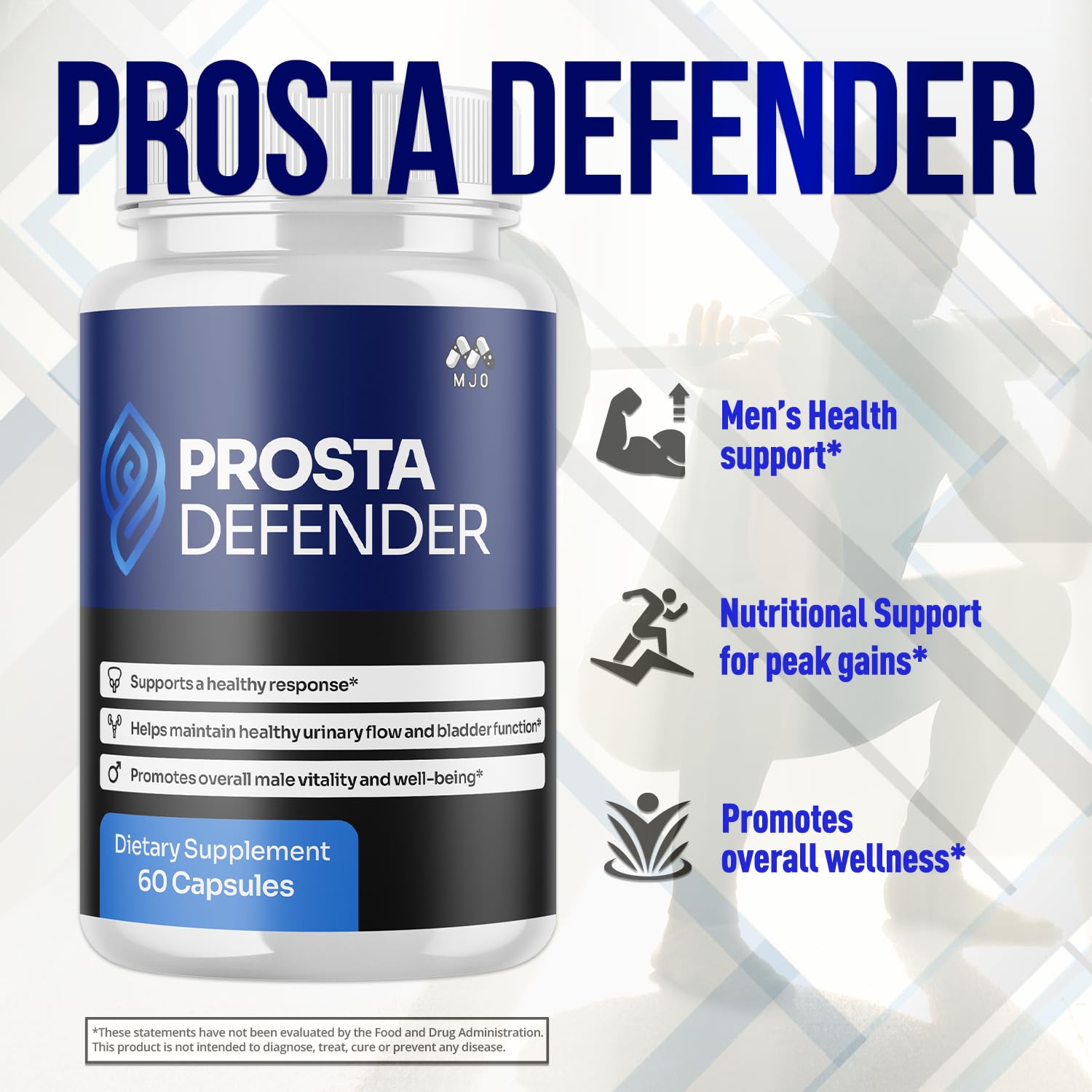 (3 Pack) Prosta Defender Capsules, Official Prostadefender Pills with All Natural Ingredients, Advanced Overall Health and Wellness Supplement, Natural Maximum Strength Vitamin Formula (180 Capsules) - TrustMedUSA