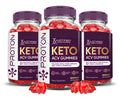 (3 Pack) Proton Protein Keto ACV Gummies Advanced Formula 1000MG Proton Keto - TrustMedUSA