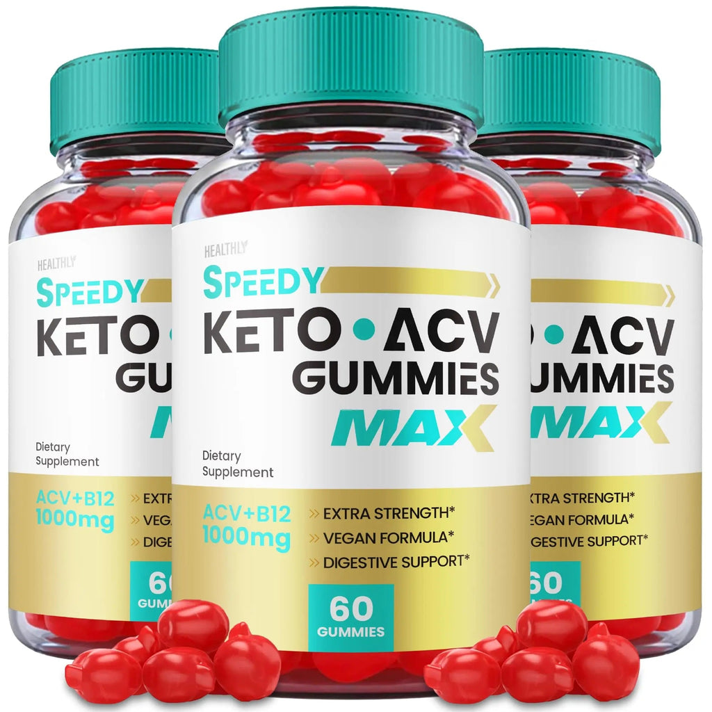 (3 Pack) Speedy Keto ACV Gummies Maximum Strength, Speedy Keto Plus ACV Gummies - TrustMedUSA