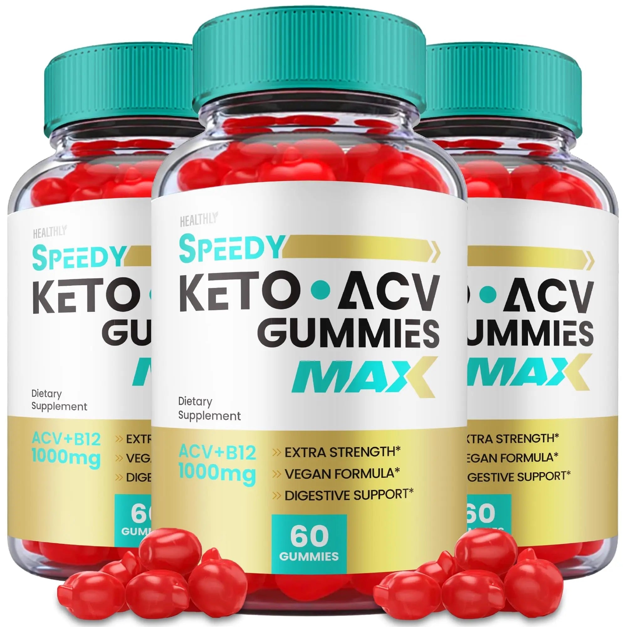 (3 Pack) Speedy Keto ACV Gummies Maximum Strength, Speedy Keto Plus ACV Gummies - TrustMedUSA