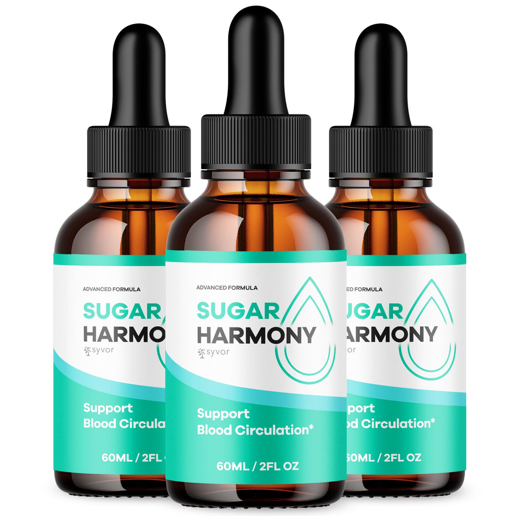 (3 Pack) Sugar Harmony Drops, Official SugarHarmony Liquid Drops with All Natural Ingredients, Advanced Formula Support Supplement with Maximum Strength Premium Vitamins for Women & Men (90 Servings) - TrustMedUSA
