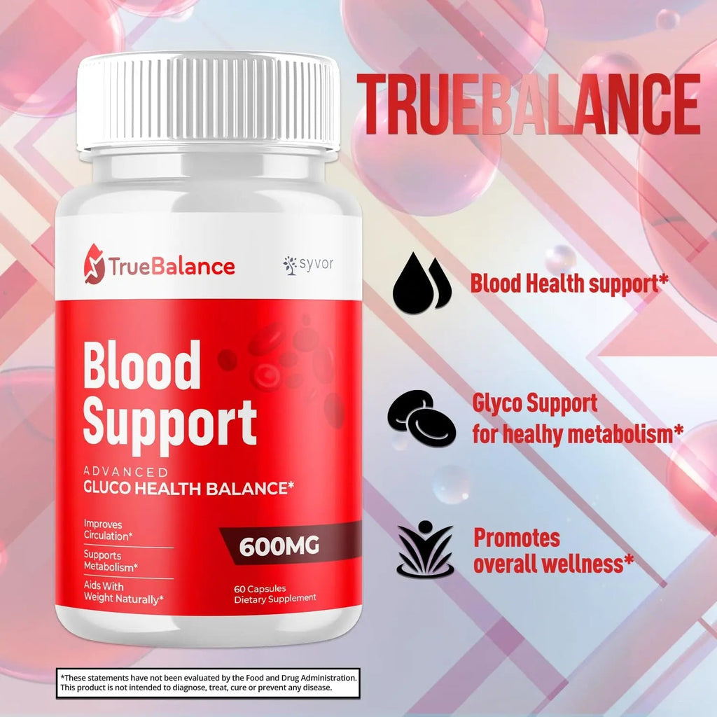 (3 Pack) True Balance Capsules, Official TrueBalance Glycogen Support Pills with All Natural Ingredients, Advanced Formula Support Supplement with Max Strength Vitamins for Women & Men (180 Capsules) - TrustMedUSA