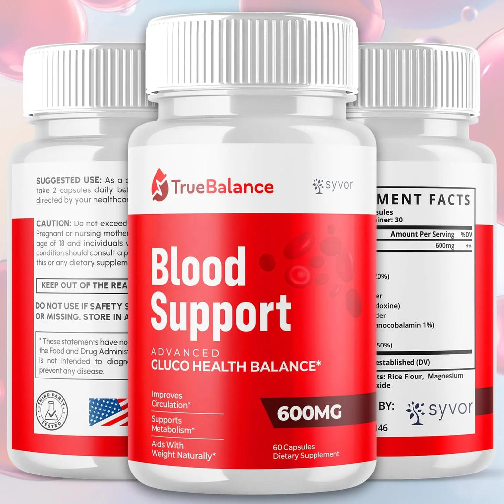 (3 Pack) True Balance Capsules, Official TrueBalance Glycogen Support Pills with All Natural Ingredients, Advanced Formula Support Supplement with Max Strength Vitamins for Women & Men (180 Capsules) - TrustMedUSA