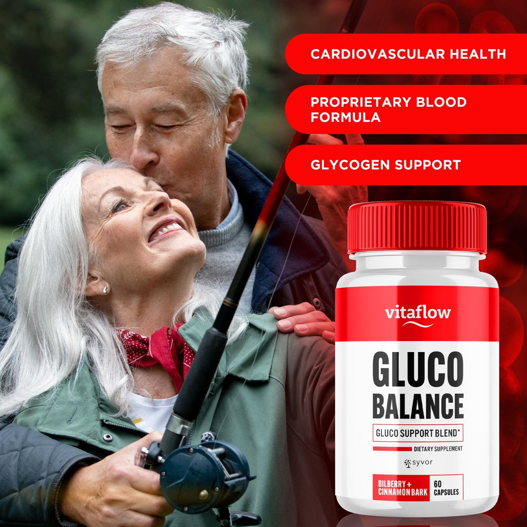 (3 Pack) Vitaflow Balance Support Supplement Capsules, Official VitaFlow Support Supplements Pills with All Natural Premium Ingredients, Vita Flow Advanced Glyco Balance for Men & Women (180 Capsules) - TrustMedUSA
