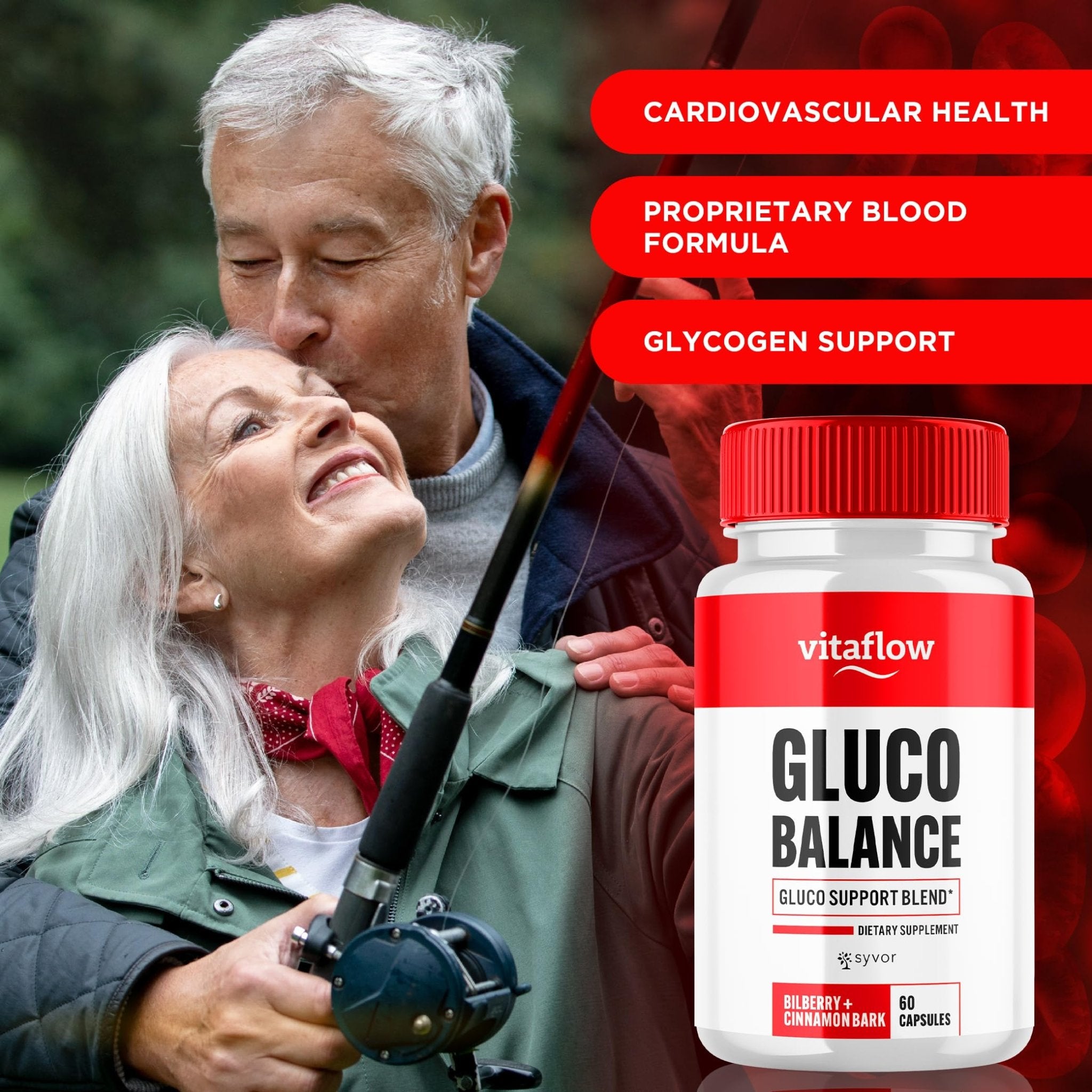 (3 Pack) Vitaflow Balance Support Supplement Capsules, Official VitaFlow Support Supplements Pills with All Natural Premium Ingredients, Vita Flow Advanced Glyco Balance for Men & Women (180 Capsules) - TrustMedUSA