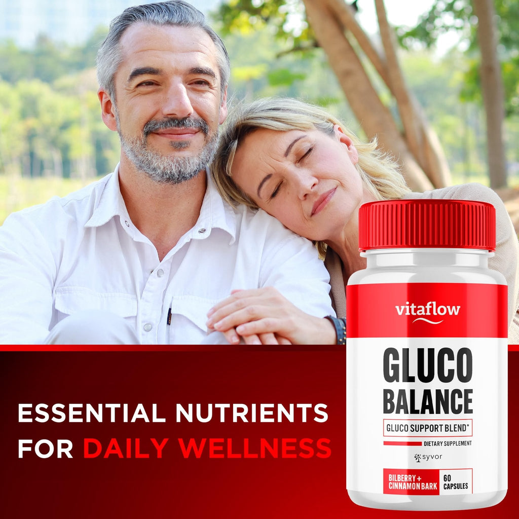 (3 Pack) Vitaflow Balance Support Supplement Capsules, Official VitaFlow Support Supplements Pills with All Natural Premium Ingredients, Vita Flow Advanced Glyco Balance for Men & Women (180 Capsules) - TrustMedUSA