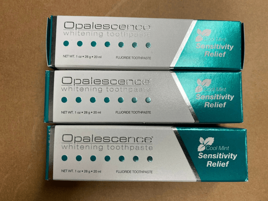 3 x Opalescence Sensitivity Relief Whitening Toothpaste Travel Size 20ML - TrustMedUSA
