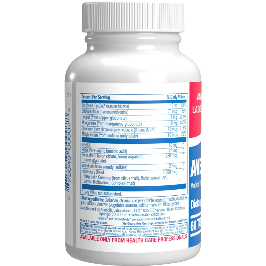 30-In-1 Adult Multivitamin with Iron - Antioxidant Rich Over 50 Multivitamin for Women and Men with Vitamins A C D E B Complex Zinc Magnesium Myo Inositol Citrus Bioflavonoids & More - 1 Month Supply - TrustMedUSA