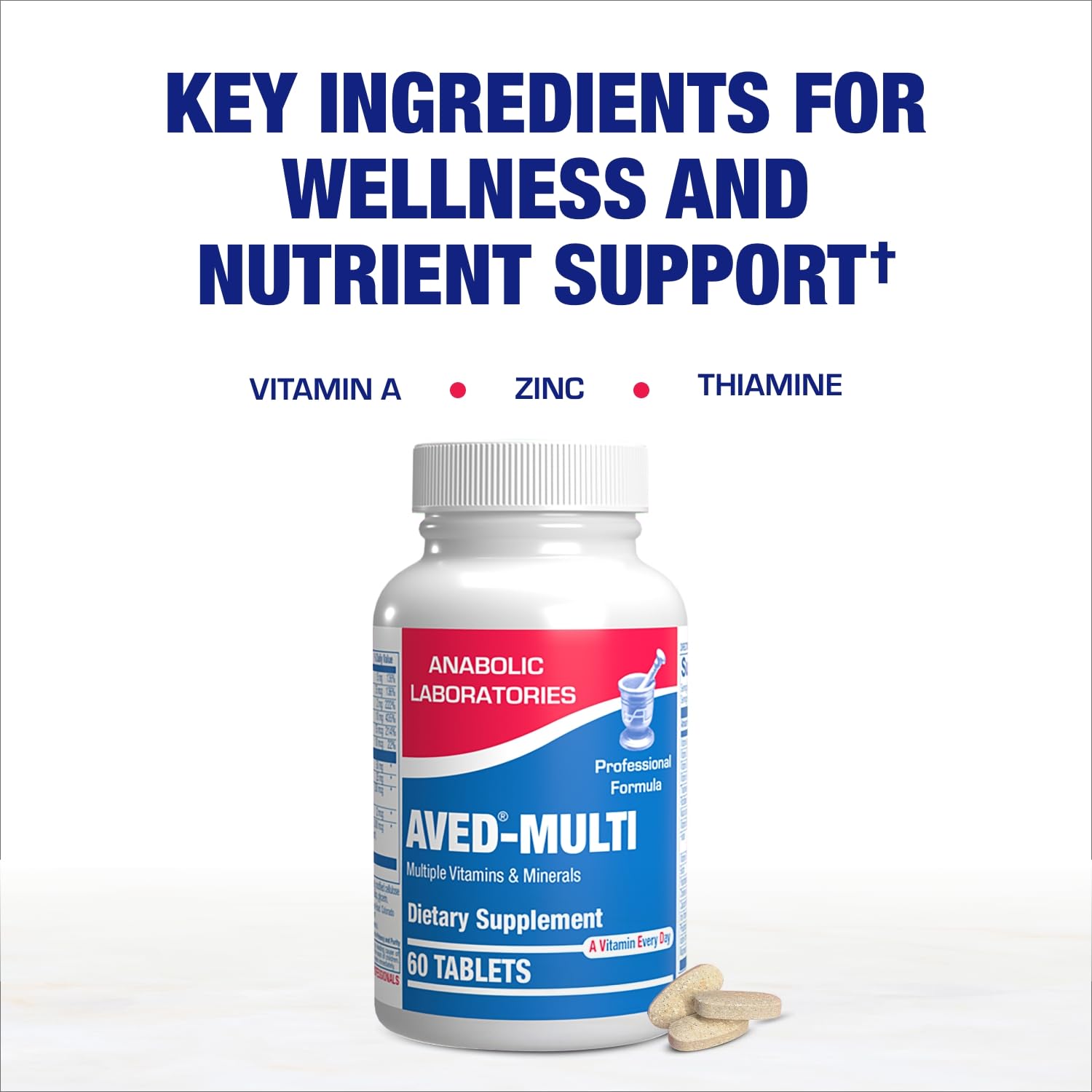30-In-1 Adult Multivitamin with Iron - Antioxidant Rich Over 50 Multivitamin for Women and Men with Vitamins A C D E B Complex Zinc Magnesium Myo Inositol Citrus Bioflavonoids & More - 1 Month Supply - TrustMedUSA