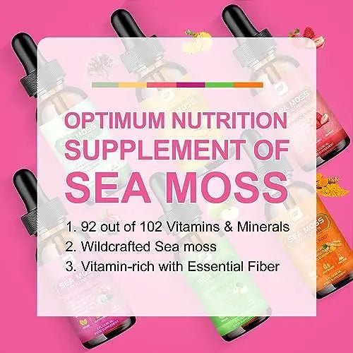 3000mg Sea Moss Liquid Drops - Black Seed Oil & Irish Sea Moss Gel - TrustMedUSA