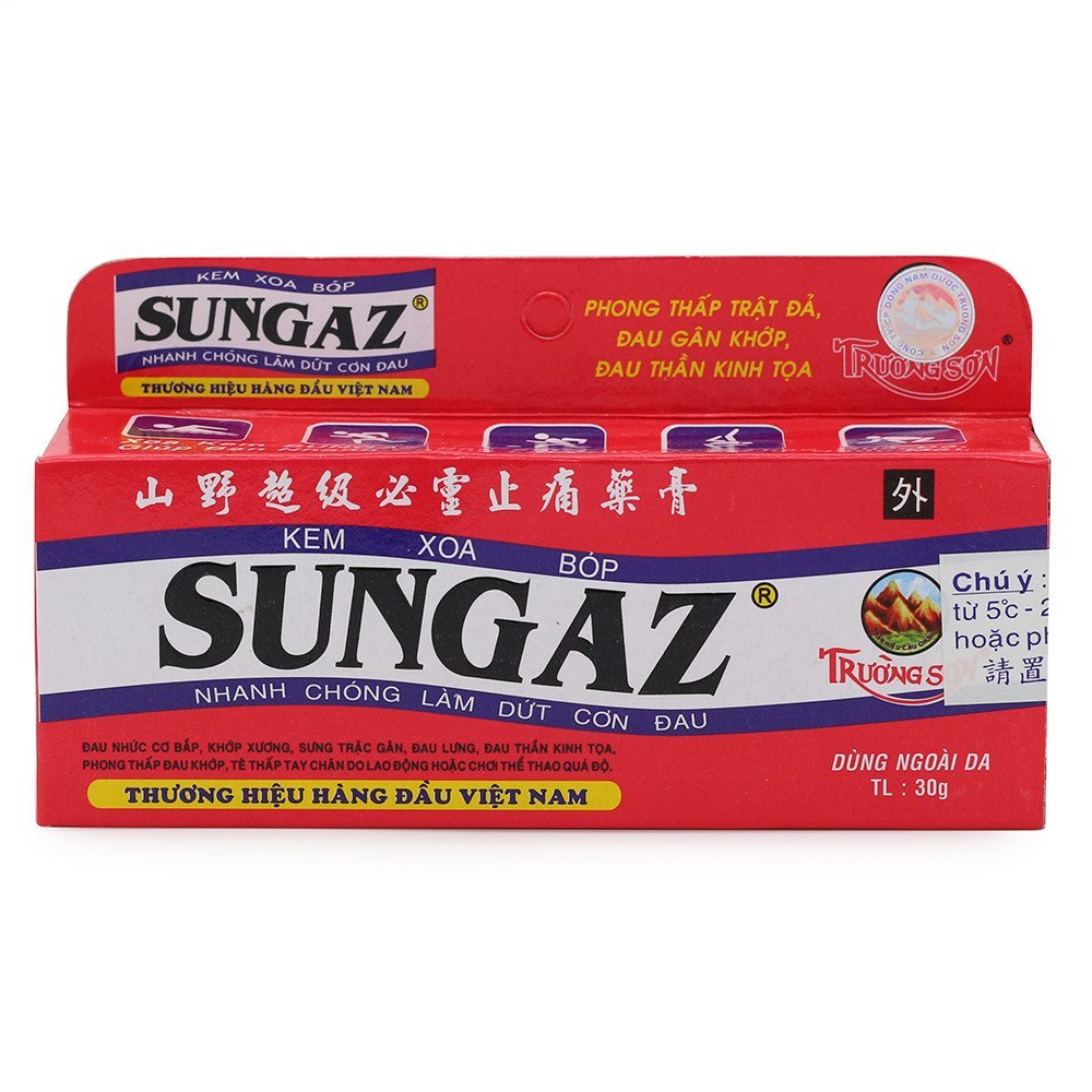 30g Vietnam Sungaz Rapid Pain Relief Yamano Relieve Pain Balm Analgesic Cream Rheumatoid Arthritis Bone Spurs Frozen Shoulde - TrustMedUSA