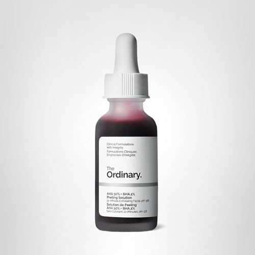 The Ordinary AHA 30% + BHA 2% Peeling Solution, Advanced Exfoliating Peel for Brighter Skin, 1 Fl Oz