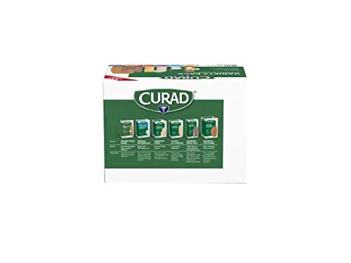 Curad Assorted Bandages Variety Pack 300 Pieces, Including Antibacterial Curad Au supplements