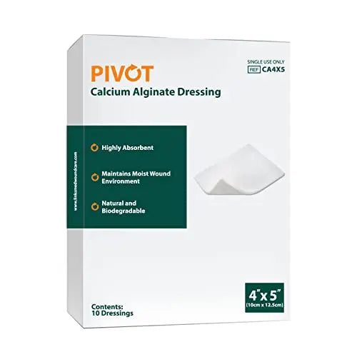 Pivot Calcium Alginate Wound Dressing – All-Natural First Aid | 4x5 Dressin LMP LINKS MEDICAL PRODUCTS INC. Au supplements
