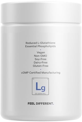 Codeage Liposomal Glutathione 1000 mg Supplement, High-Potency Reduced L-Glutathione - Liposomal Delivery - Phospholipids - Non-GMO, Gluten-Free - 60 Capsules Codeage Au supplements