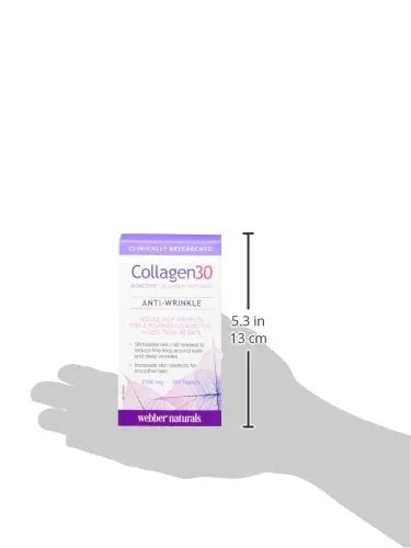 Webber Naturals Collagen30® Bioactive Collagen Peptides 2500 mg 180 Tablets Webber Naturals Au supplements