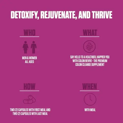 Colon Revive Extra Strength | #1 Rated Colon Cleanse & Detox Supplement | Digestive Support EPN Supplements Au supplements