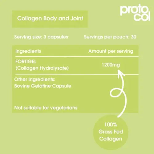 Body and Joint Care Collagen Supplement, Premium Fortigel Bioactive Peptides to Support Proto-Col Au supplements