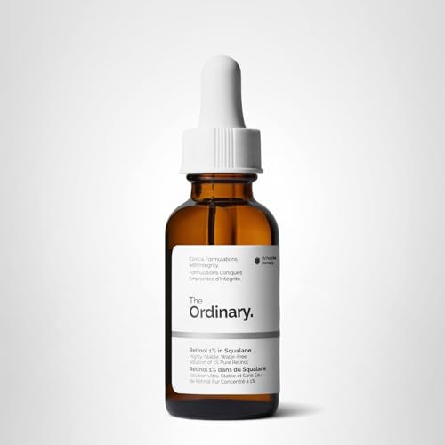 The Ordinary Retinol 1% in Squalane, High-Strength Retinol Serum for Anti-Aging and Skin Smoothing, 1 Fl Oz