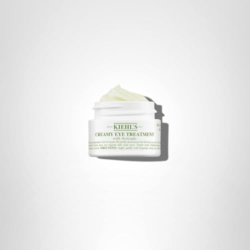 Kiehl's Avocado Eye Treatment, Nourishing and Hydrating Eye Cream, Avocado Oil and Caffeine to Energize and Invigorate Skin, Tired Eyes