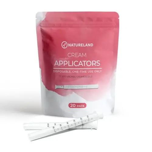 Natureland Disposable Plastic Vaginal Applicator: For Gel or Cream Products - Includes Dual Natureland Au supplements