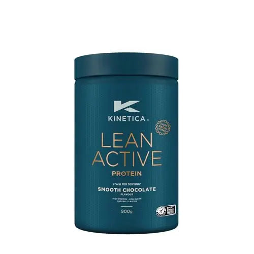 Kinetica Lean Protein Powder, Low Calorie, Grass Fed Whey, 36 Servings, Smooth Chocolate, 900g Kinetica Au supplements