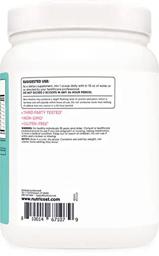 Nutricost Pre-Workout Powder for Women, Peach Mango, 60 Servings Nutricost Au supplements