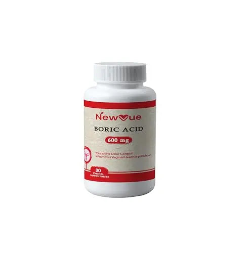 NewVue Boric Acid Vaginal Suppositories - 100% Pure Made in USA - Intimate Health Support (30 Count) NewVue Au supplements