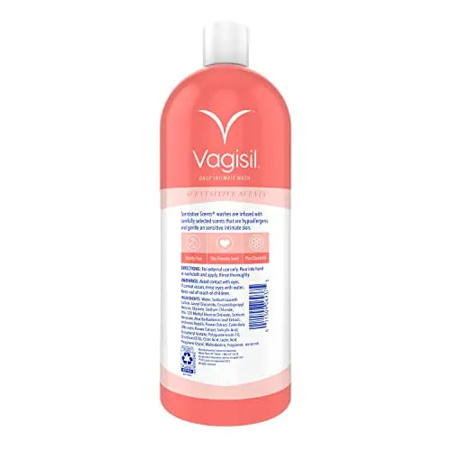 Vagisil Scentsitive Scents Fresh Peach Passion Daily Intimate Wash for Women, Gynecologist Tested Vagisil Au supplements