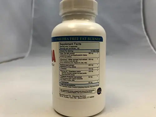 Absolute Nutrition Thermogenic Fat Burners, Nophedra Capsules, 80 Count Bottle Absolute Nutrition Au supplements