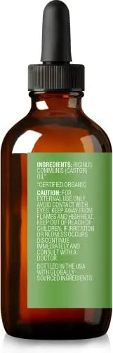 Cliganic Organic Castor Oil, 100% Pure (2oz with Eyelash Kit) - For Eyelashes, Eyebrows, Hair & Skin Cliganic Au supplements
