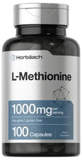 L Methionine 1000mg | 100 Capsules | Non-GMO, Gluten Free | Free Form Supplement Horbäach Au supplements