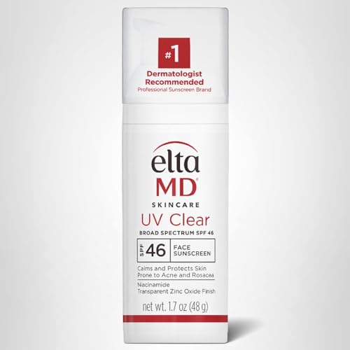 EltaMD UV Clear Face Sunscreen SPF 46, Oil Free for Face with Zinc Oxide, Dermatologist Recommended Sunscreen Lotion