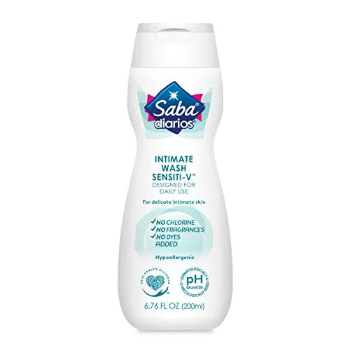 Saba Sensiti-V Intimate Wash, Feminine Hygiene Wash, 6.76 fl oz (Pack of 6) Saba Au supplements