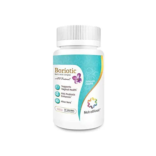 NutraBlast Boric Acid Vaginal Suppositories Complex w/Aloe Vera & FOS Prebiotic Enhancer NutraBlast Au supplements