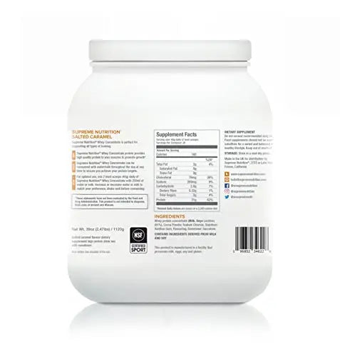 Supreme Nutrition Whey Protein Concentrate | 1.12kg - 28 Servings | Lean Muscle Supreme Nutrition Au supplements