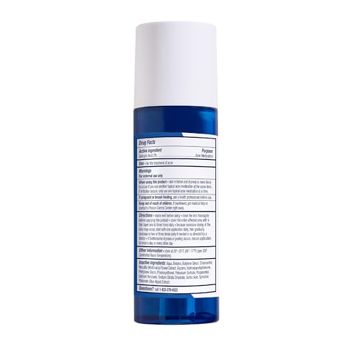 PanOxyl Clarifying Exfoliant with 2% Salicylic Acid, BHA Liquid Exfoliant for Face, Unclogs, Minimizes Appearance of Pores