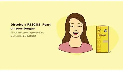 Bach RESCUE PEARLS, Natural Orange Vanilla Flavor, Natural Stress Relief, Homeopathic Flower Essence RESCUE Au supplements