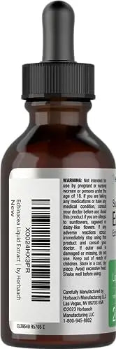 Echinacea Drops Liquid Extract | 2 fl oz | Super Concentrated Tincture | Alcohol Free Horbäach Au supplements