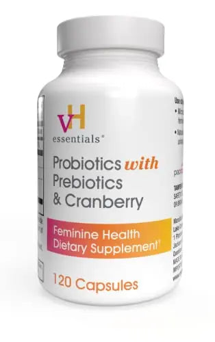 vH essentials Probiotics with Prebiotics and Cranberry Feminine Health Supplement - 120 Capsules vH essentials Au supplements