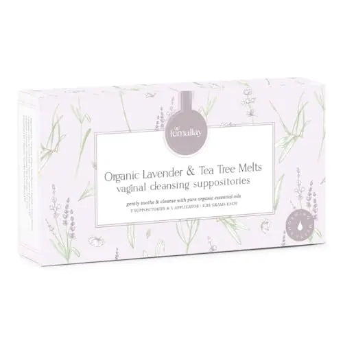 Femallay Organic Lavender and Tea Tree Oil Vaginal Cleansing Suppositories for Hygiene Femallay Au supplements