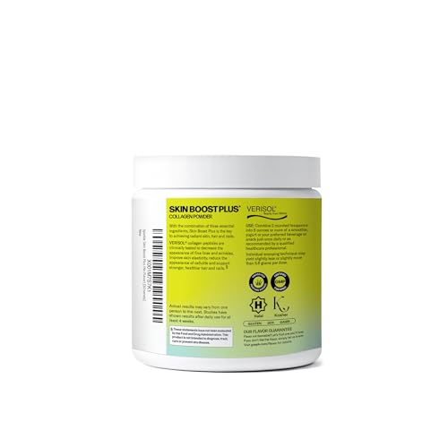 Sparkle Wellness VERISOL Bioactive Hydrolyzed Collagen Peptides | Collagen Powder Supplement with Vitamin C & Hyaluronic Acid for Hair, Skin, and Nail Health | Skin Boost Plus (No Flavor) [30-Serves] Sparkle Wellness Au supplements