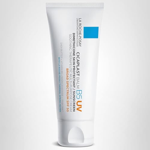 La Roche-Posay Cicaplast Balm B5 UV SPF 50, Vitamin B5 + Shea Butter + Tribioma + Madecassoside + Zinc Oxide Sunscreen