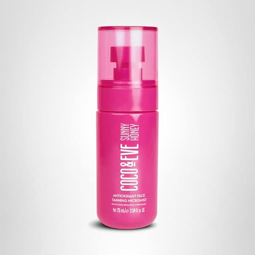 Coco & Eve Face Tanning Micromist – Sunless Facial Self Tanner Ultra Fine Mist for Face,
