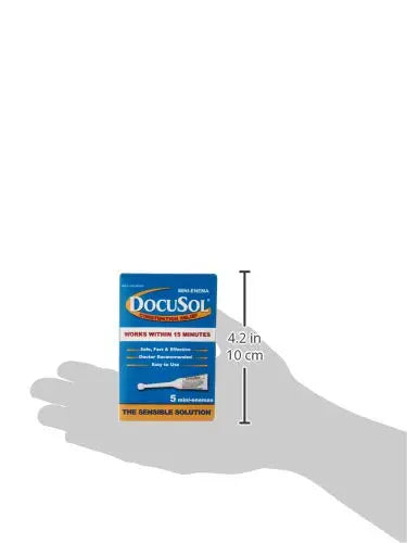 Docusol Docusate Sodium Mini Enema ml, Clear, 0.84 Fl Oz Enemeez Au supplements