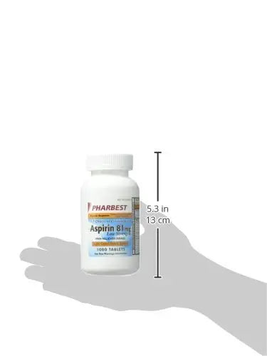 PHARBEST Aspirin 81mg - 1000 Tablets PHARBEST Au supplements